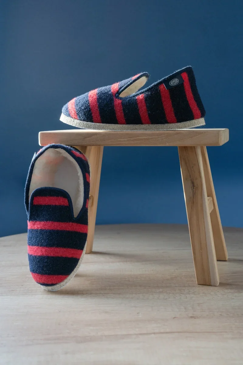 User-Friendly Chaussons rayés Maoutig du 35 au 43 – laine Recyclable