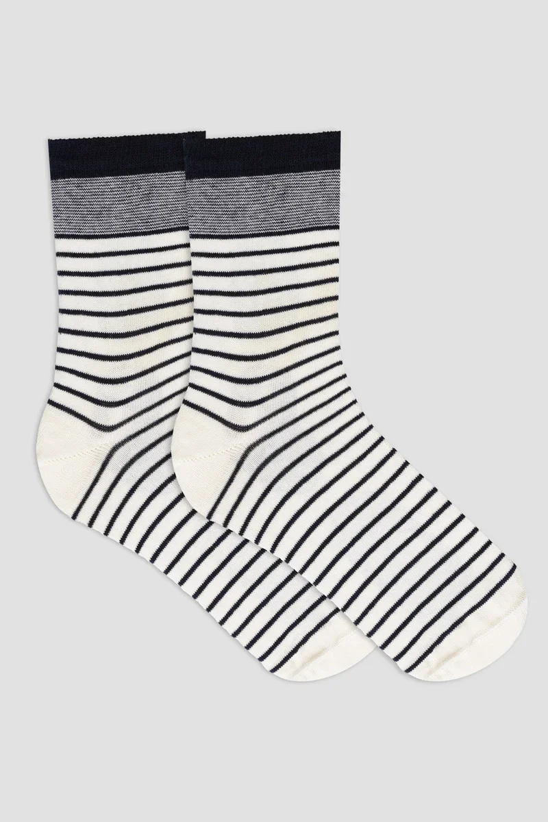 Carefully Designed Chaussettes rayées – coton High-Grade