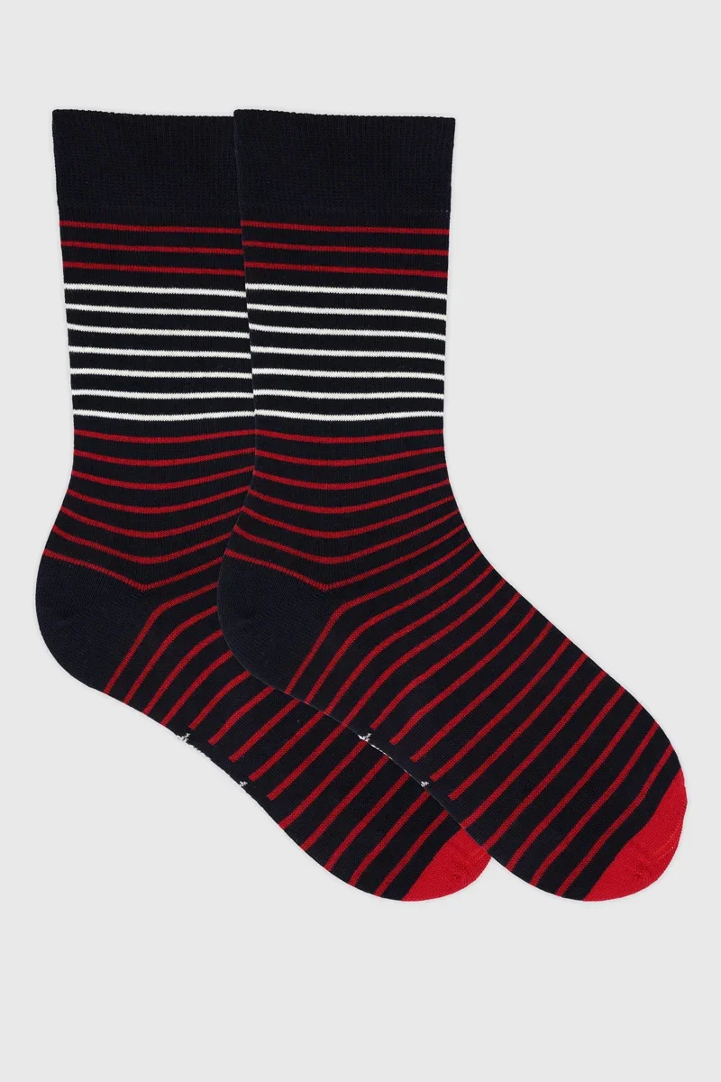 Trendy Chaussettes rayées Homme – coton Enhanced