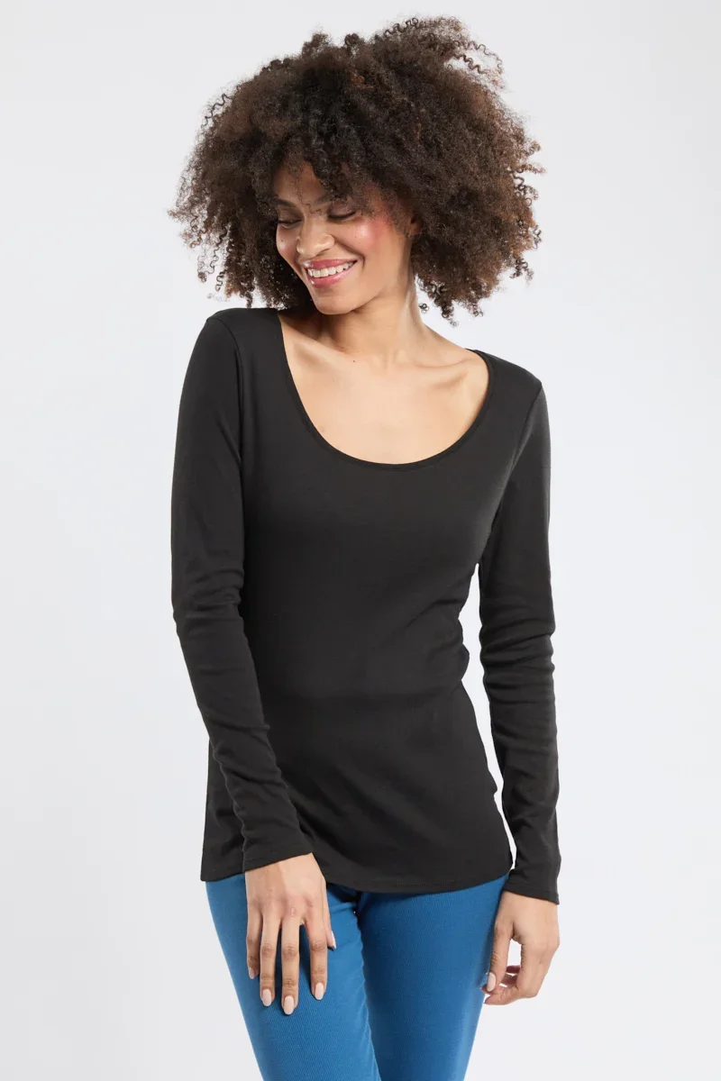 Effective T-shirt manches longues – coton et kapok Elite