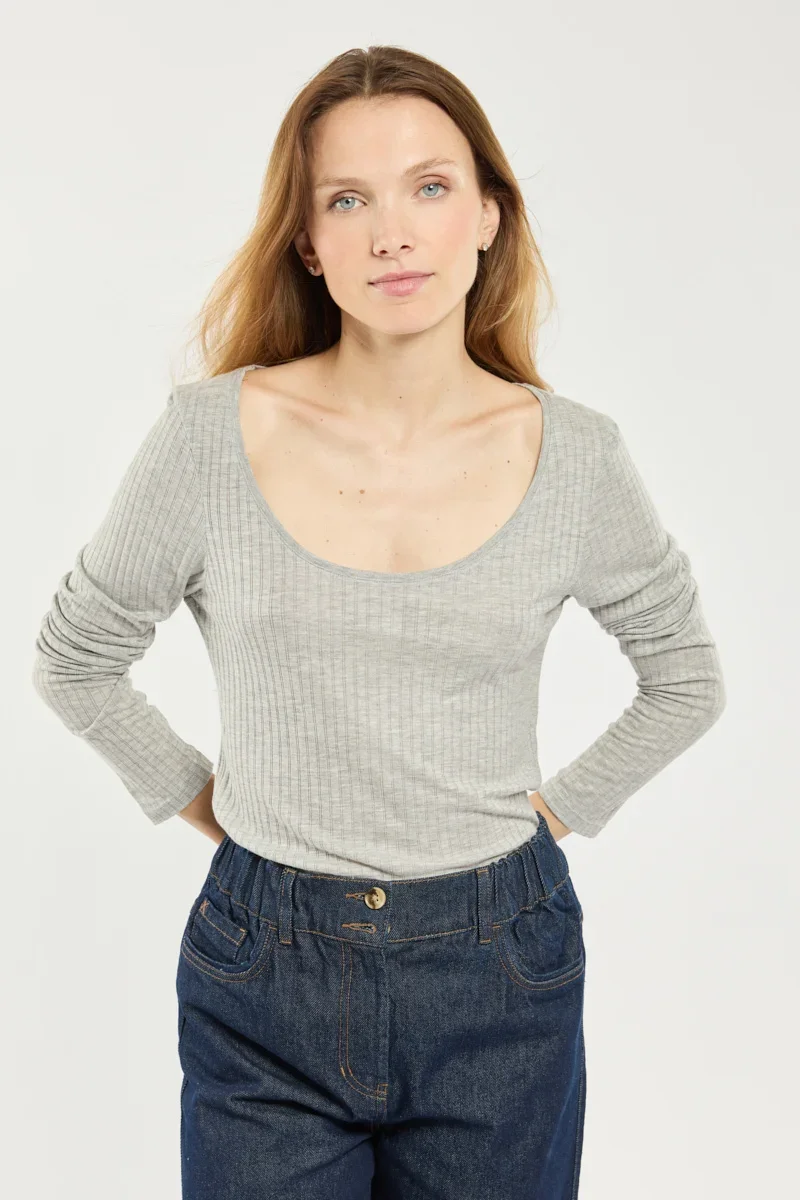 Responsible T-shirt manches longues – Lyocell et coton Specialty