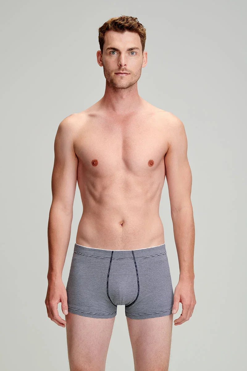 Elite Boxer fines rayures – coton léger biologique Unique