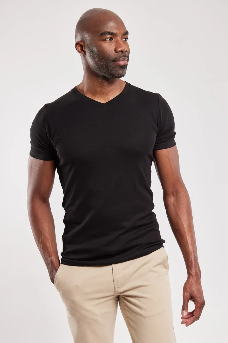 Exclusive T-shirt uni – Lyocell et coton Easy-to-Use