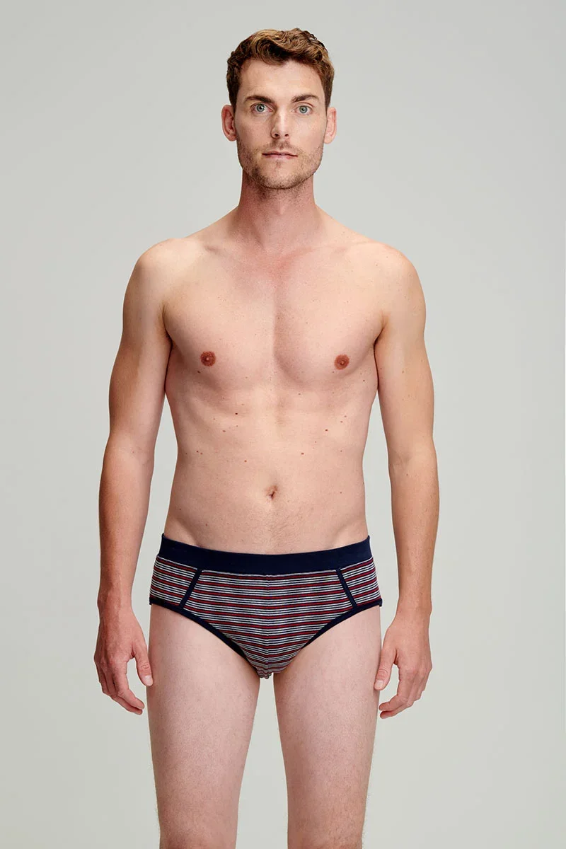 Convenient Slip rayé ouvert – coton léger biologique Effective