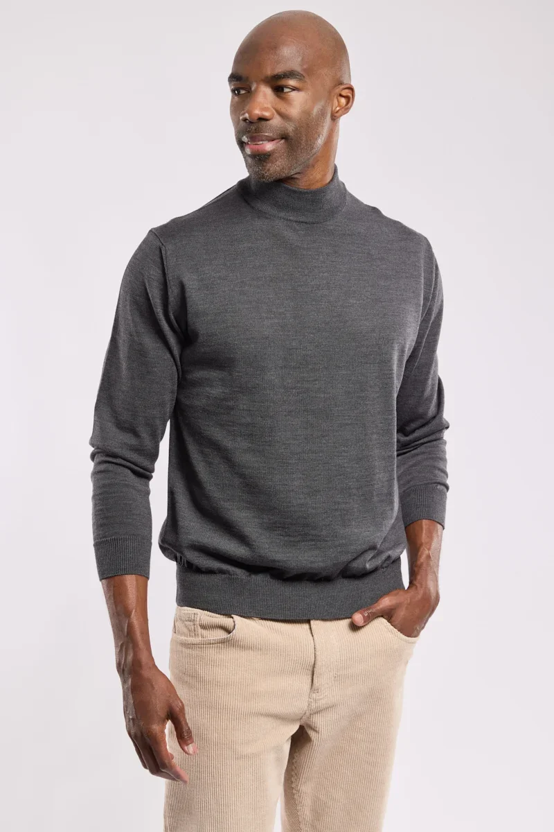 Eco-Friendly Pul col montant Bérac – laine mérinos Premium