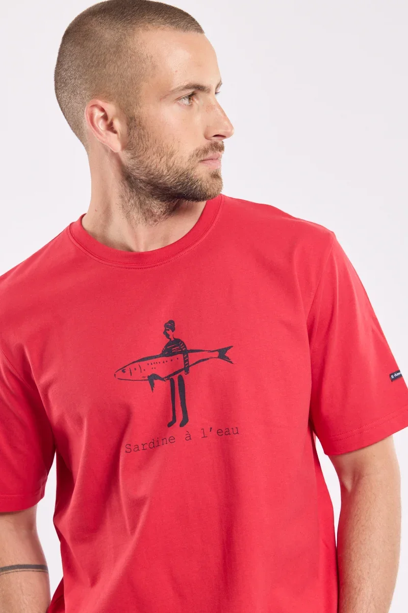 First-Class T-shirt Sardine à l’eau – coton léger Reusable