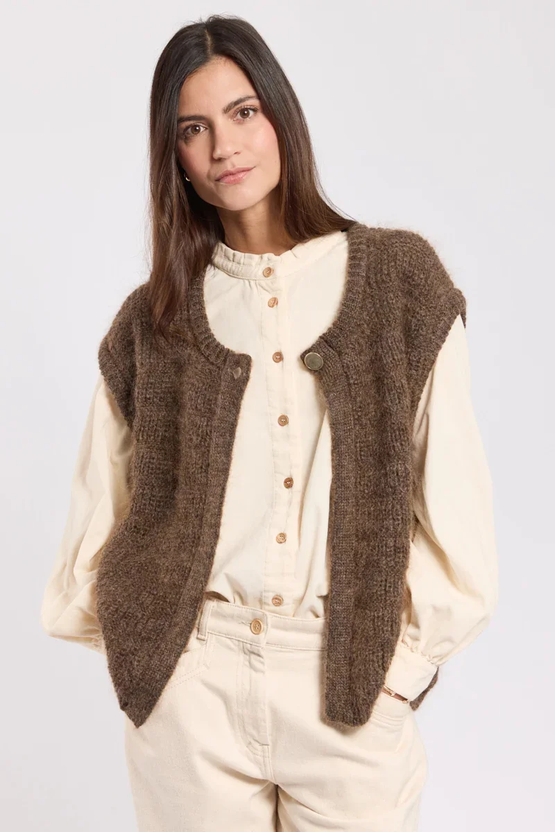 Exceptional Gilet sans manche Ysée – mohair Crafted