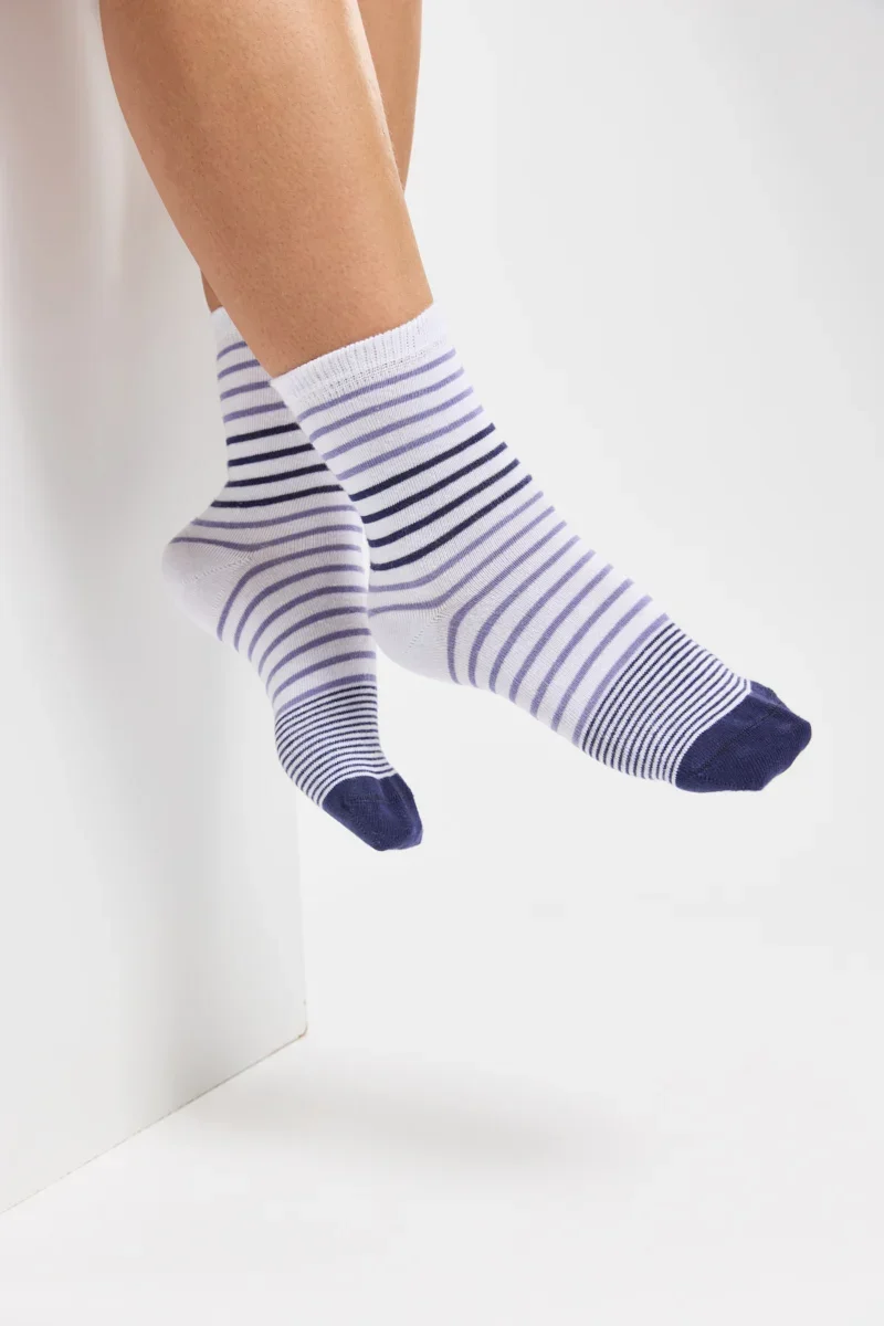 Luxury Striped socks – cotton Reusable