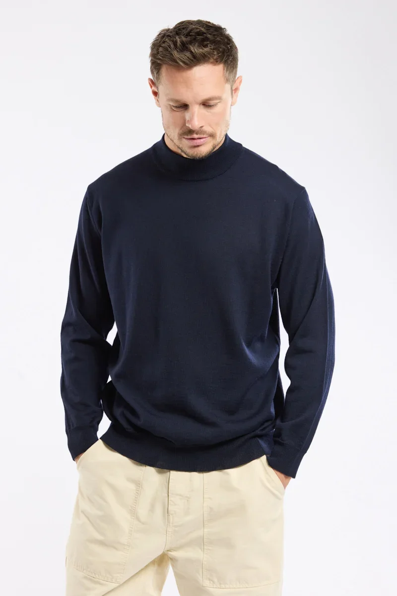Genuine Bérac funnel-neck jumper – wool Traditional