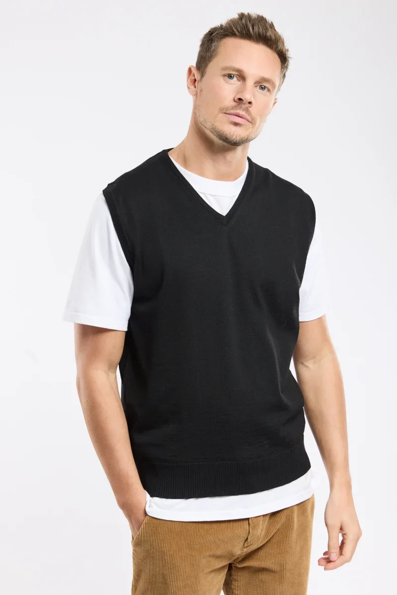 Innovative Bérac sleeveless jumper – wool Pure