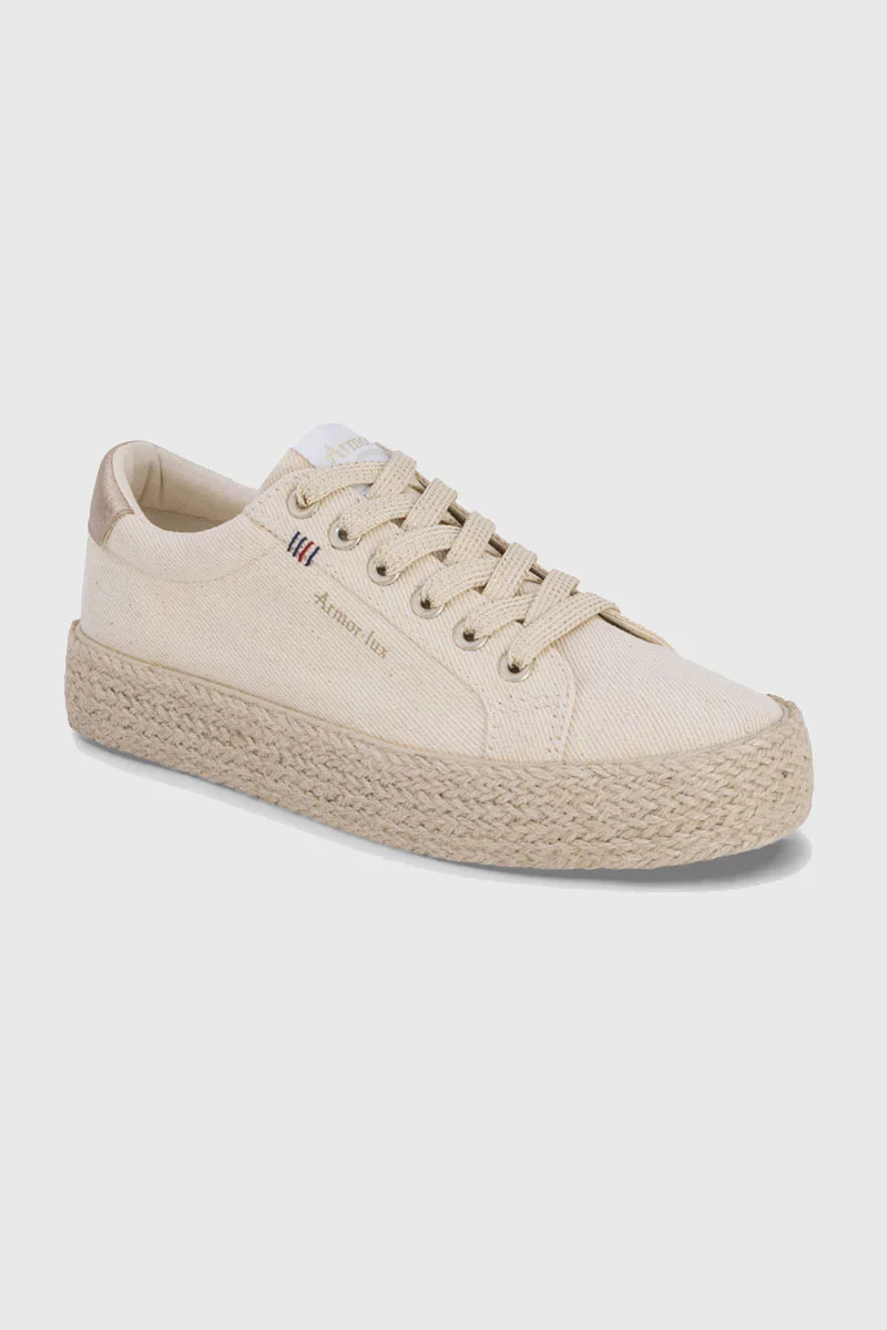 Smooth Sablier espadrille-sole trainers Pure