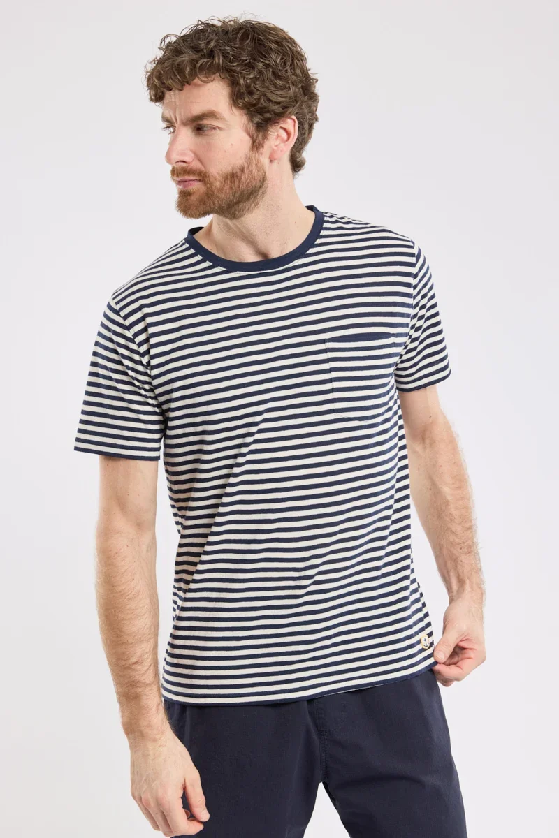 Expertly Made T-shirt rayé – coton et lin Specialty