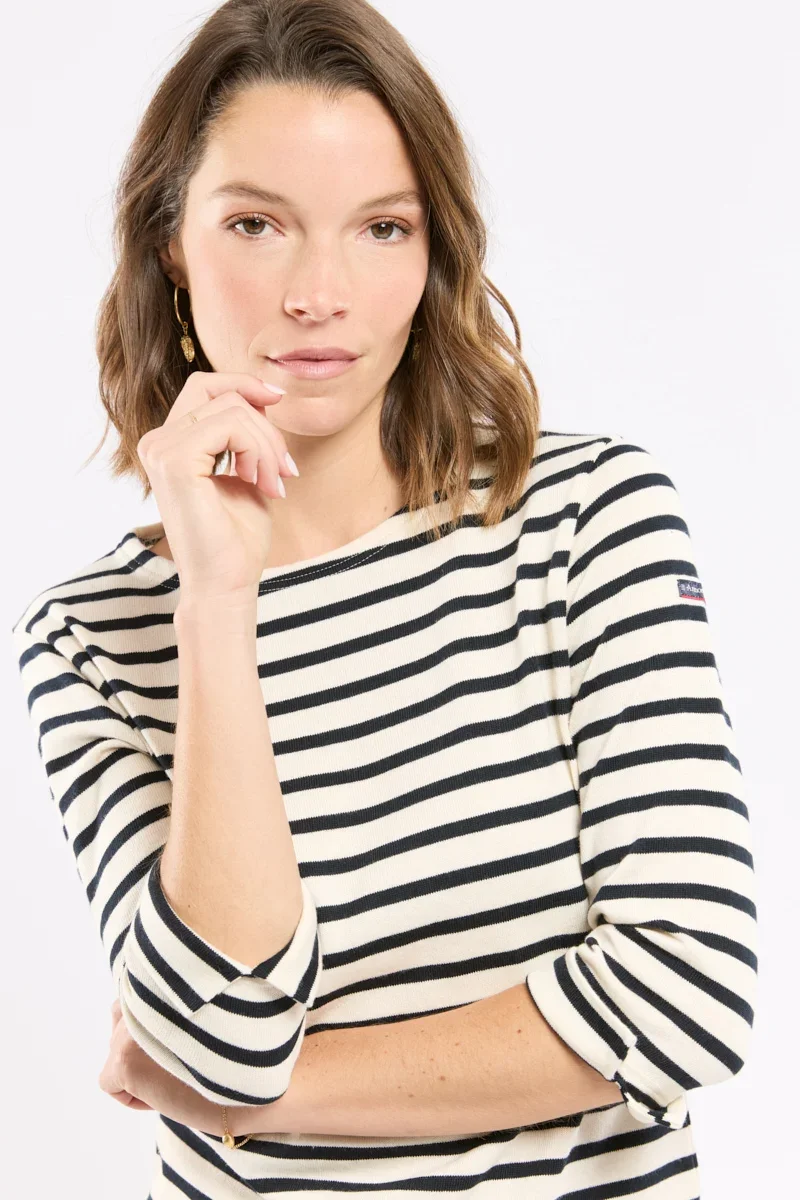 Lightweight Marinière manches 3 4 – coton issu de l’agriculture biologique Smart