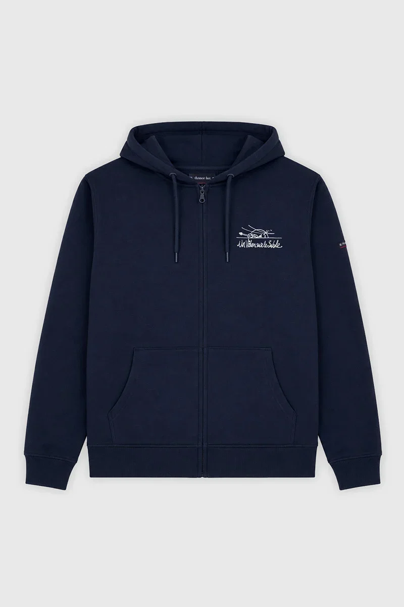 Refined Zip-up sweatshirt – Un Violon sur le Sable Versatile
