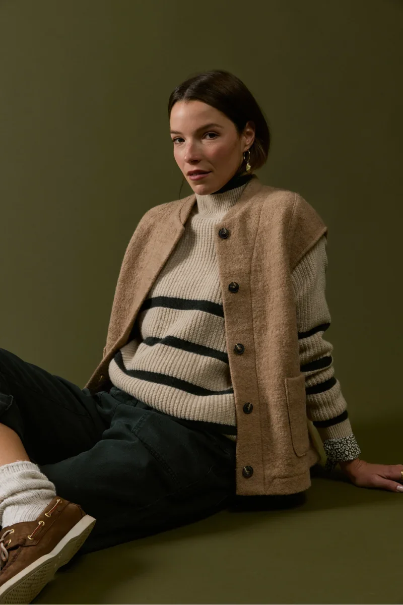 Fast High neck sweater – wool Fine Crafted