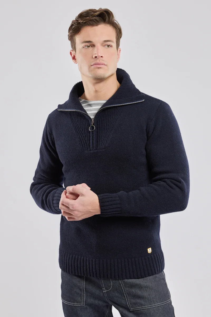 Responsible Héritage trucker neck sweater – wool First-Class