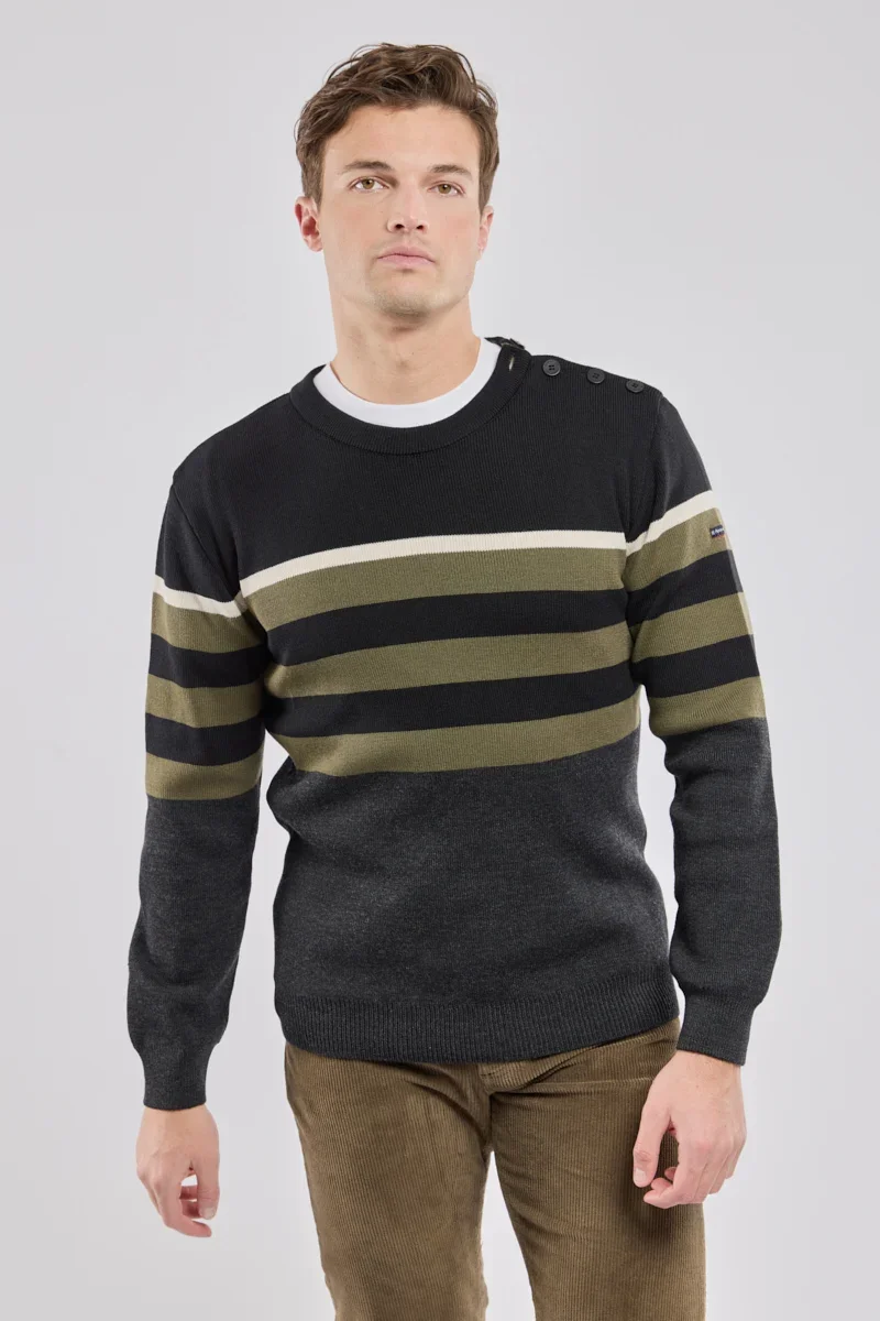 Healthy Colour block sailor sweater Organic