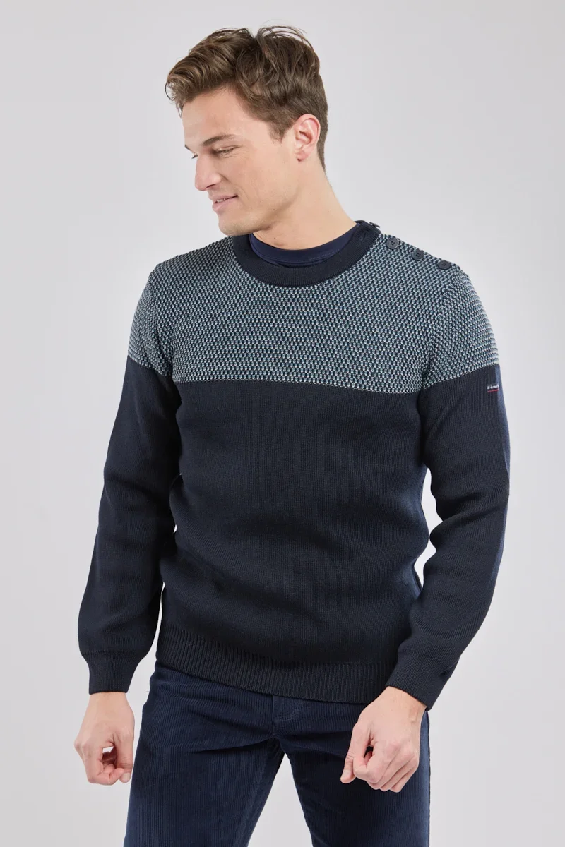 Crafted Jacquard sailor sweater World-Class