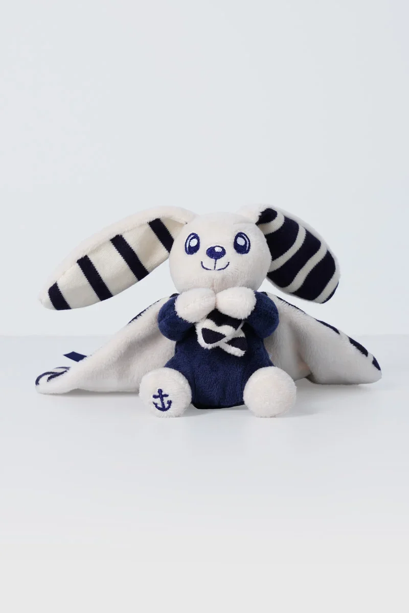 Detailed Doudou lapin avec cape Green