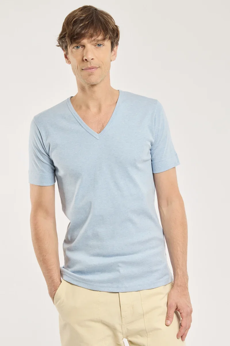 Responsible T-shirt col V – coton Organic