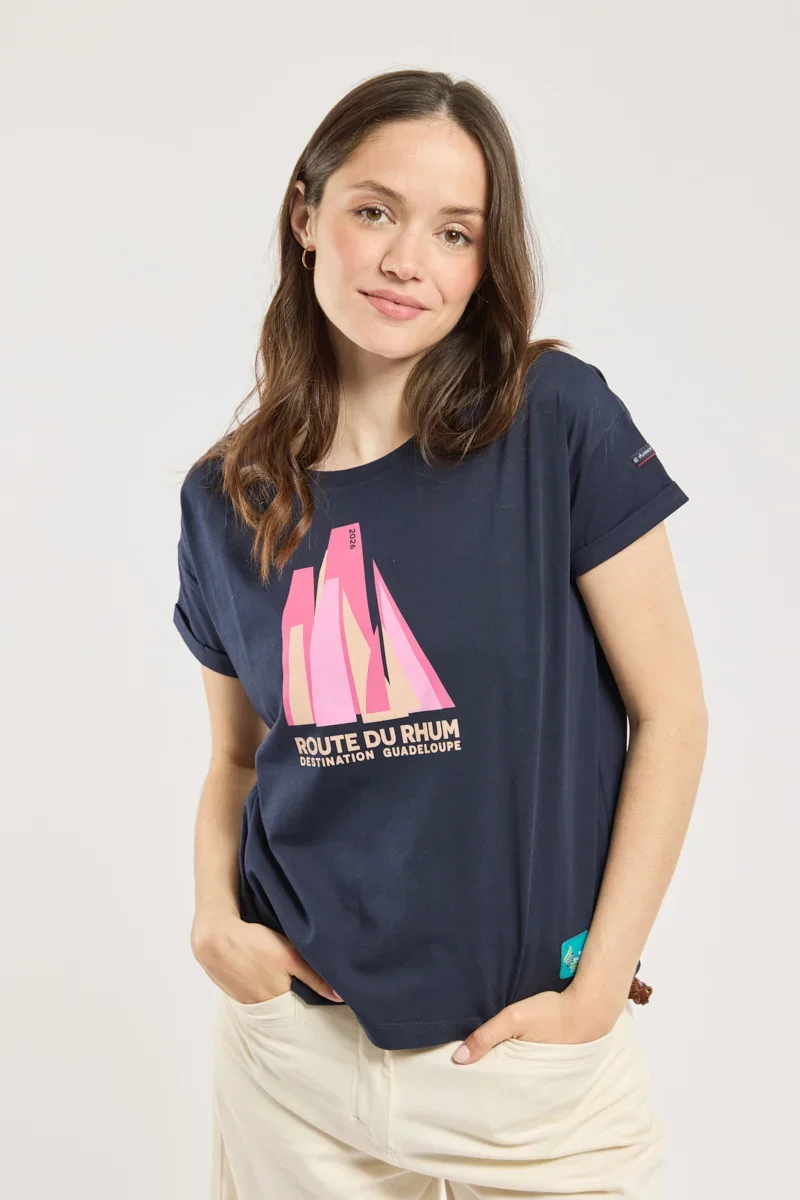 Powerful T-shirt coupe loose – Route du Rhum – Destination Guadeloupe Verified