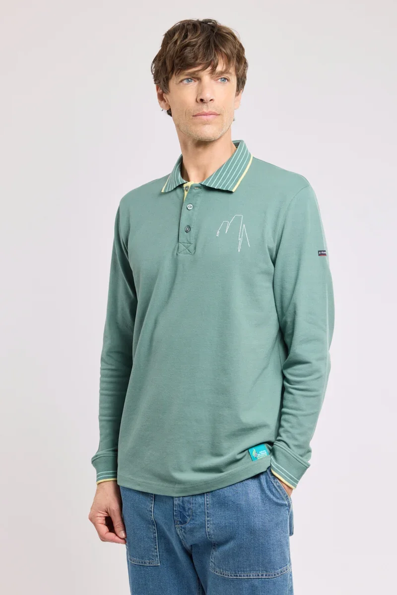 Relaxed Polo brodé Homme – coton Selected