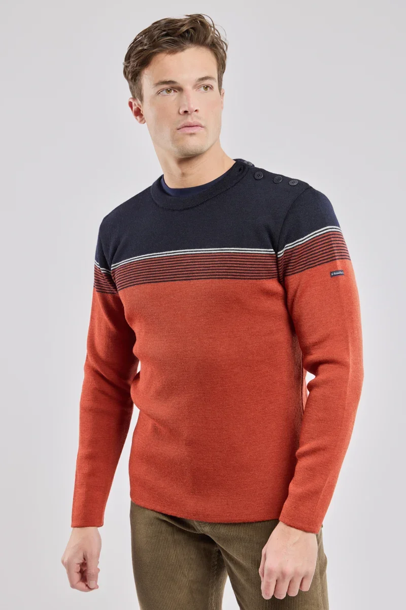 Quality Pull marin micro rayures – laine Next-Generation
