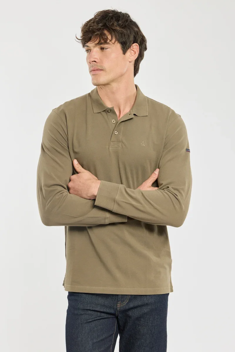 Quality Polo manches longues – coton piqué Excellent