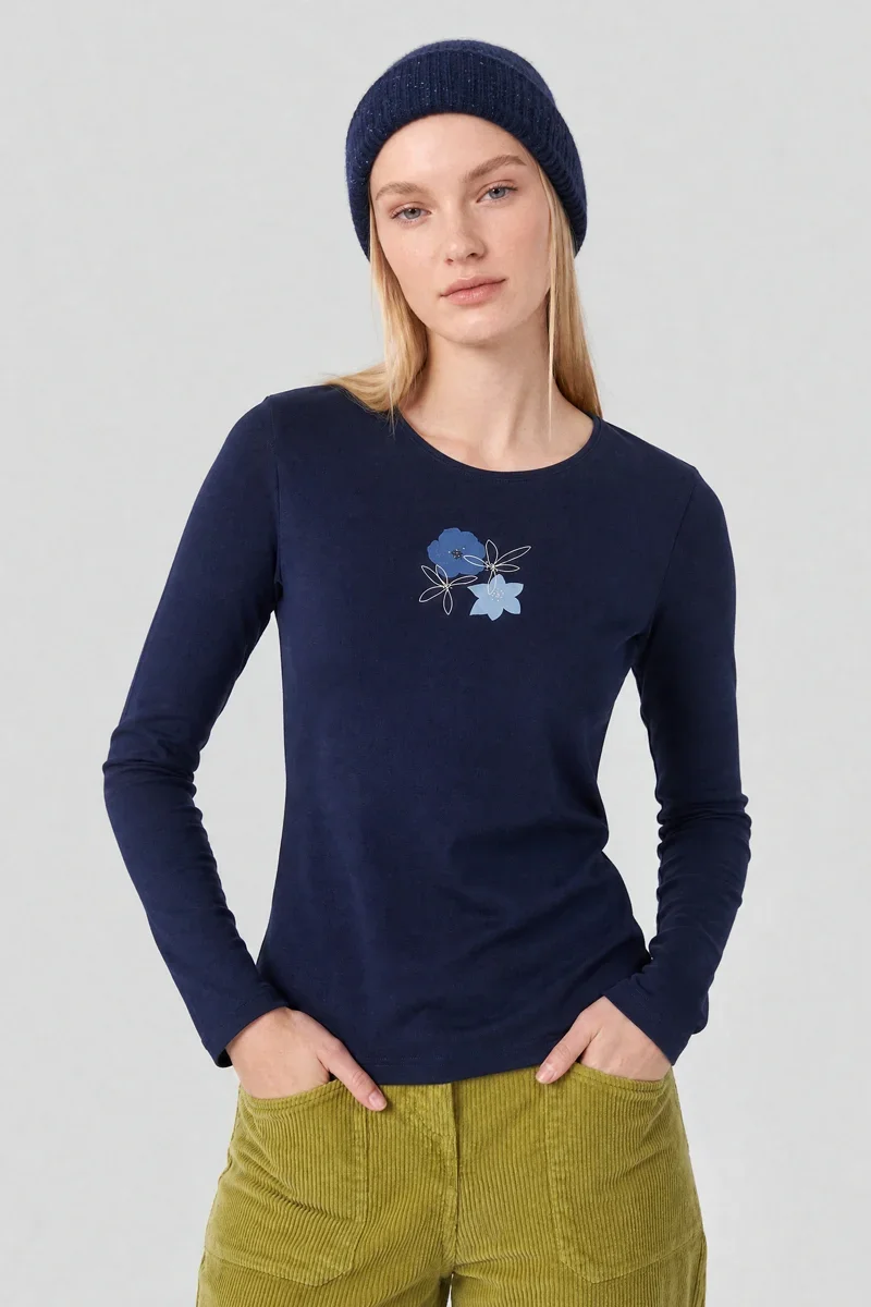 Fine Crafted T-shirt manches longues – coton léger Exceptional
