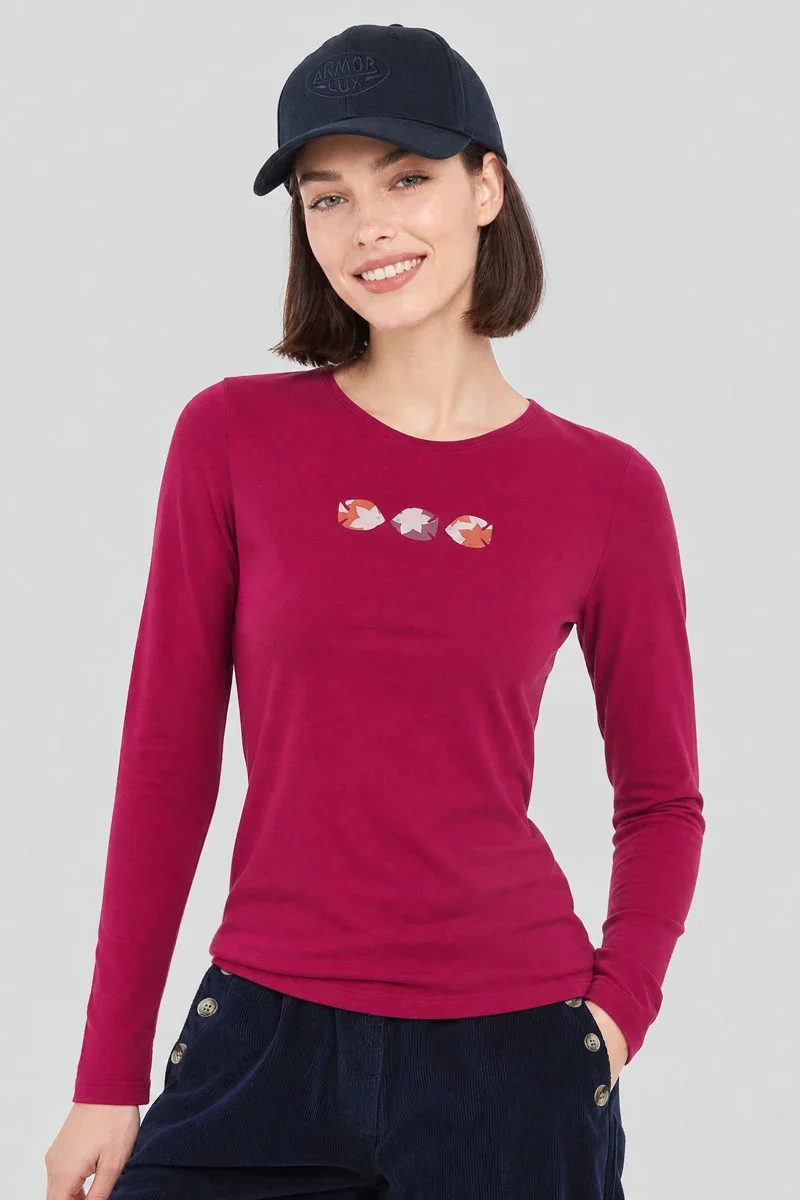 Convenient T-shirt manches longues – coton léger Clean