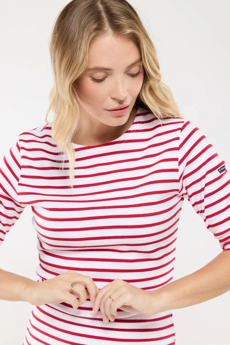 High-Quality Breton striped shirt – thick cotton Casual