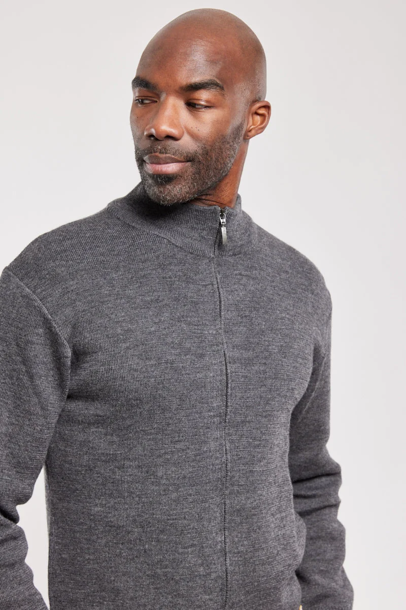 First-Class Full zip cardigan – wool Unique