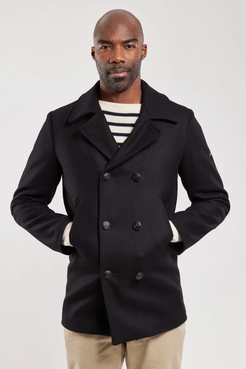 Effective Pea coat Cap Sizun – pure wool – sizes 56 to 64 Premium Material