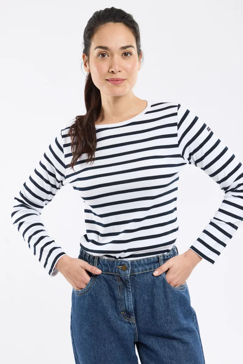 Relaxed Breton striped shirt – cotton Unique