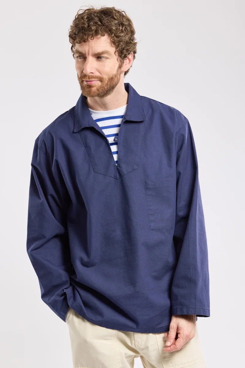 Organic Breton fisherman s smock – cotton High-End