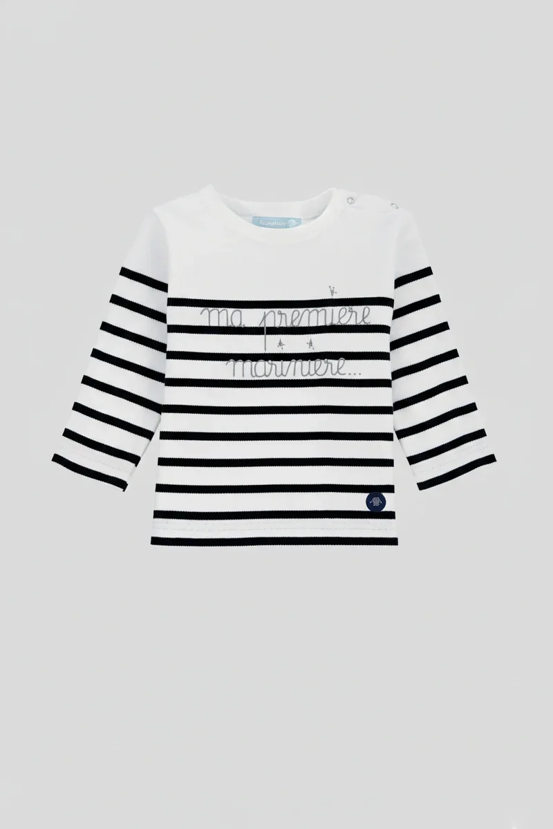 Flexible Baby Ma 1ère marinière Breton shirt – thick cotton Innovative