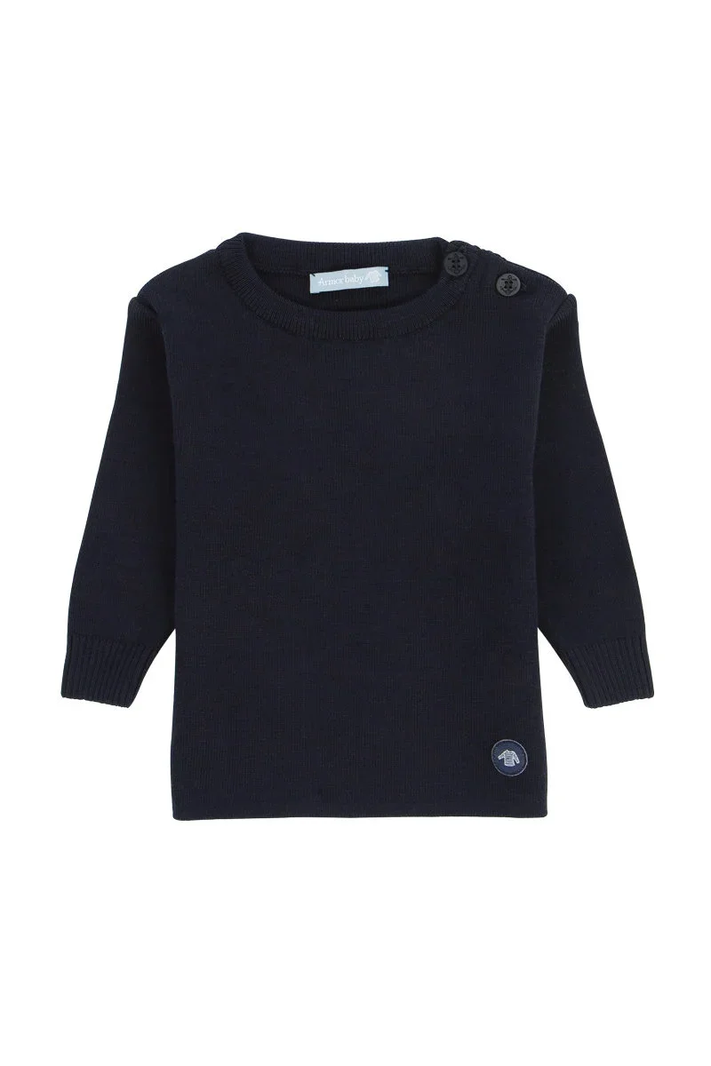 Exceptional Baby’s Fisherman jumper – merino wool Versatile