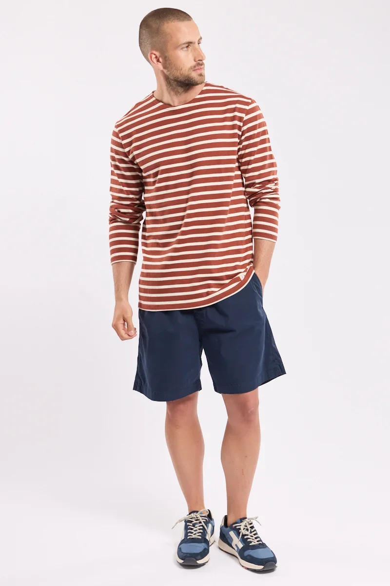 Lightweight Breton striped shirt – rustic organic cotton Stylish