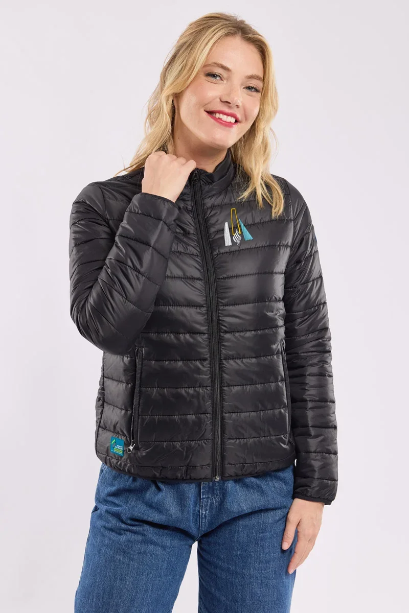 Solid Quilted down jacket Relaxed