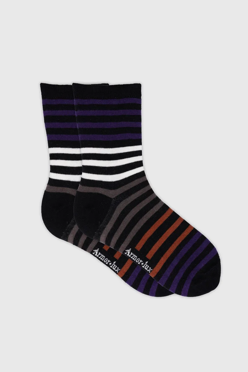 Carefully Designed Striped socks – cotton Sustainable