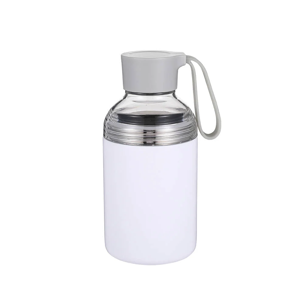 Pure 16oz Stainless Water Bottle with Clear Lid 01681A Elite
