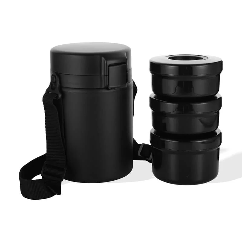 Trendy 1220ml 1470ml Food Storage Jars With 3 Plastic Boxes 13714A Smooth