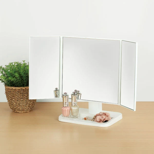 Lightweight TABLE TRIPLE MIRROR PALETTE WH Innovative