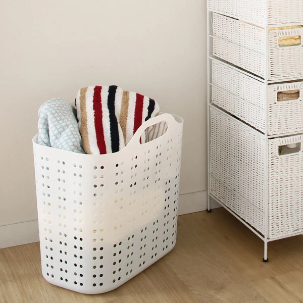 High-Quality LAUNDRY BASKET VOLCA L WH Modern