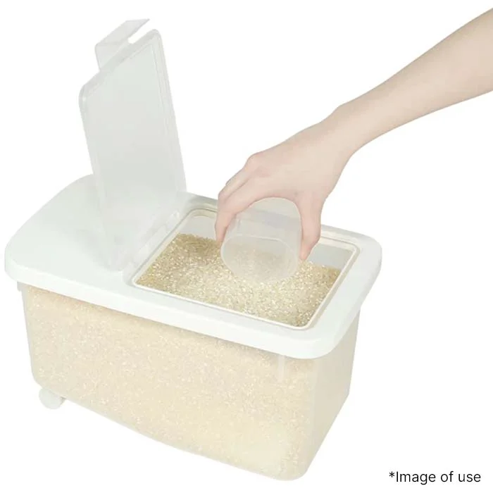 Durable RICE CONTAINER WITH CASTER 6KG Fast