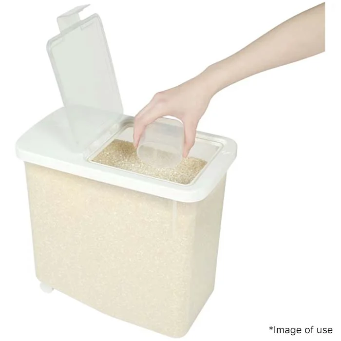 High-Grade RICE CONTAINER WITH CASTER 12KG Premium Material