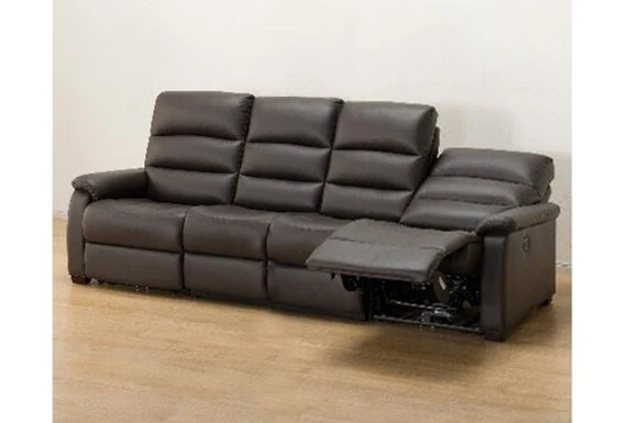 Green 4 SEAT RECLINER SOFA N-BELIEVA DBR LEATHER Top-Quality