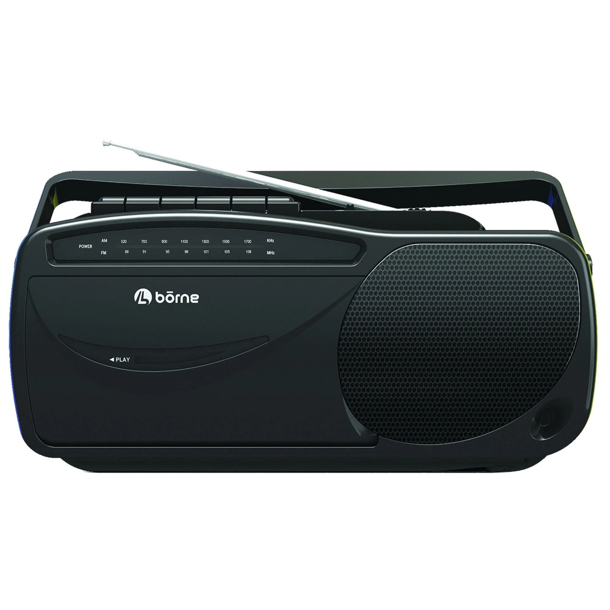 Carefully Designed bōrne Portable AM FM Radio with Cassette Player Recorder Environmentally Friendly