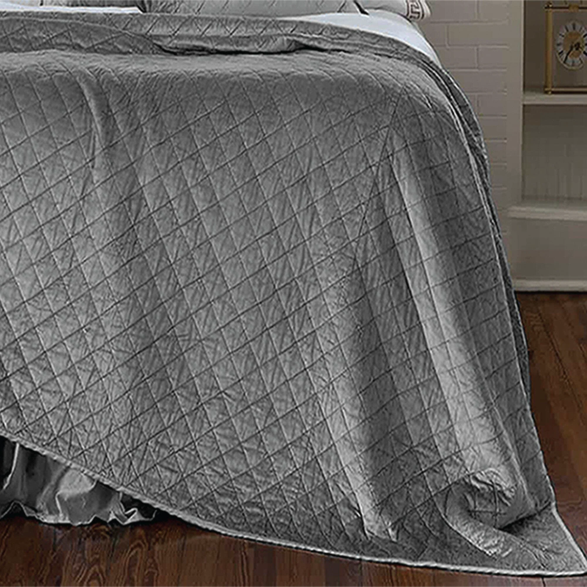 Organic Calming Weighted Blanket – Grey Fast