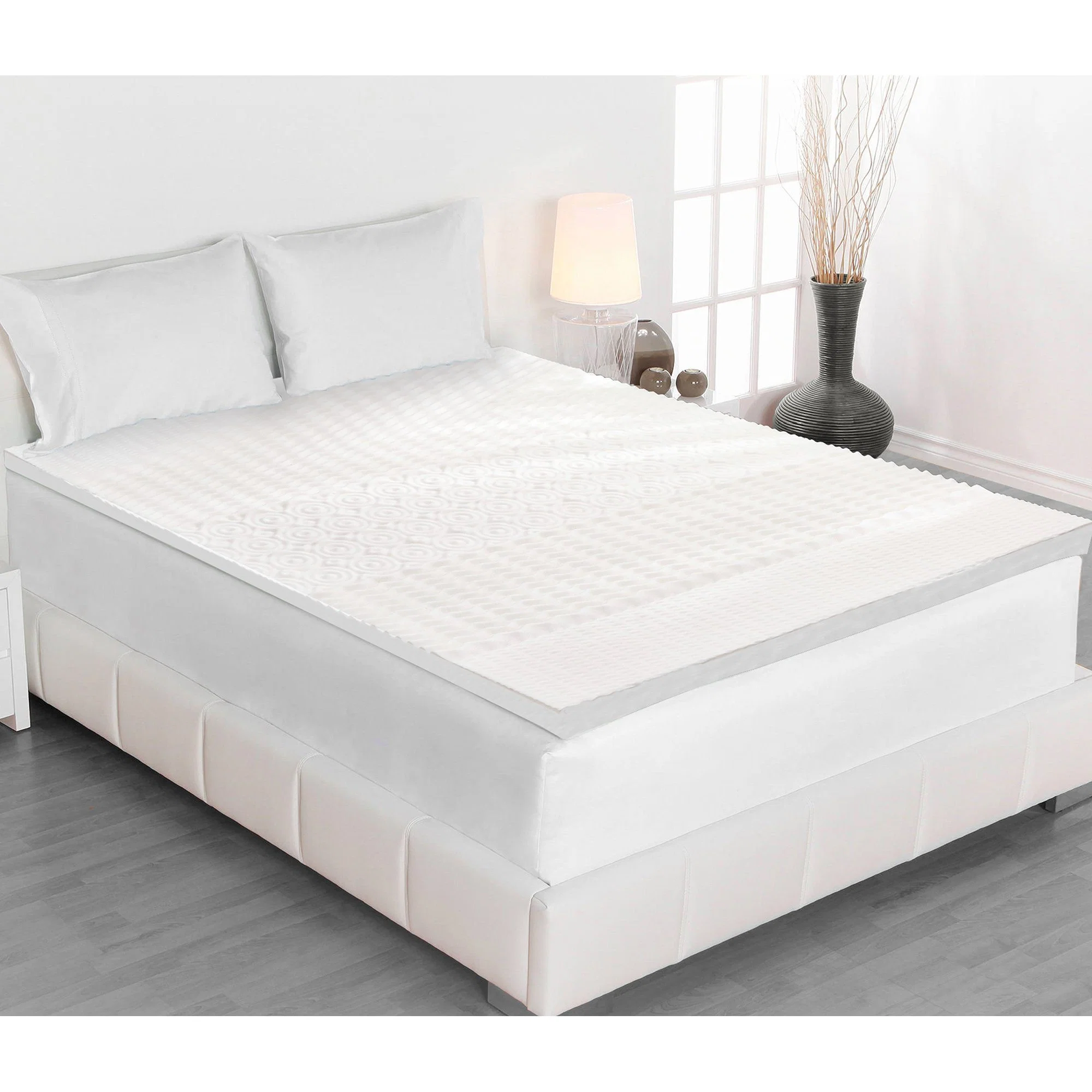 Efficient Maison Blanche 5 Zone Memory Foam Mattress Topper Fine